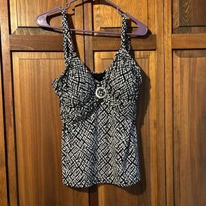 Black and White padded top bathing suit